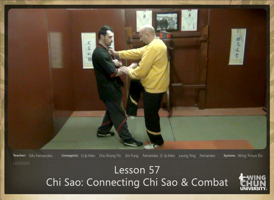 Lesson 57 – Chi Sao – Connecting Chi Sao and Combat